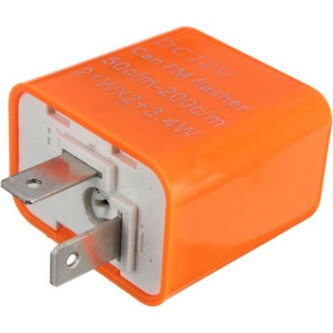 Relè lampeggiatore LED regolabile per moto 12V compatibile con indicatori di velocità -Crezuo