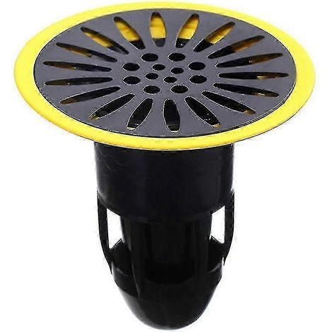 Cache de siphon de sol anti-odeurs pour douche, évier et salle de bain,Black (1/2)