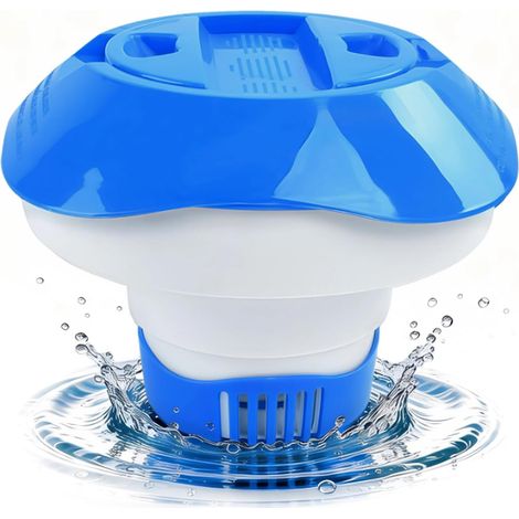 Flotteur Piscine Chlore, Diffuseur de Chlore pour Piscine, Diffuseur Chlores Piscines Gros Galet, Diffuseur Flottant Piscines, Accessoires Piscin, Spas, Bains à Remous et Parcs Aquatiques (A) (1/5)