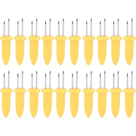 20 petites fourchettes à maïs pour griller et aiguilles à maïs (1/5)