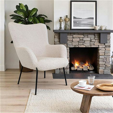 Fauteuil en peau de mouton synthétique BERLIN (1/5)