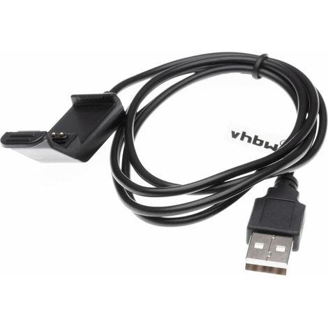 vhbw Ladekabel 100cm Ladestation kompatibel mit Garmin Edge 20, 25 GPS Fahrradcomputer Ersatzkabel Datenkabel