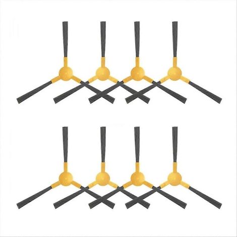 Brosse latérale de rechange pour aspirateur robot Wollmer F550 Sapphire : Installation facile, réduit l’enchevêtrement des cheveux, durable (1/5)