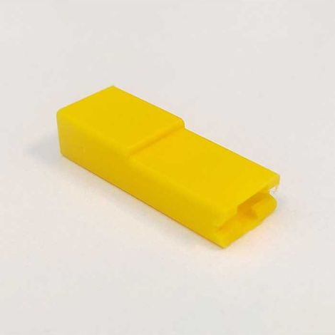 Blocchetto per Faston Femmina 6,3 Frontale Nylon Giallo