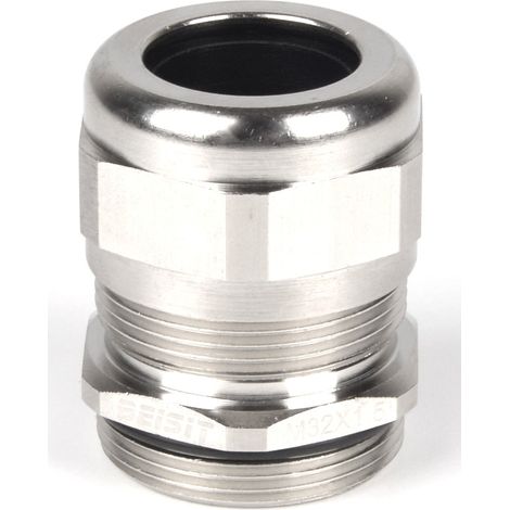 Presse-étoupe M32 x 1.5 en Laiton nickelé pour câble de 13mm à 20mm, avec contre-écrous, IP68 ( Prix pour Sachet de 5 )