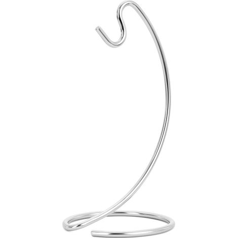 Soporte para plátanos - base redonda - gancho para plátanos - plateado - metal - 1634cm - Colgante de plátano - Gancho para plátanos (1/4)