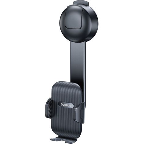 Soporte para smartphone de coche con ventosa para salpicadero - negro