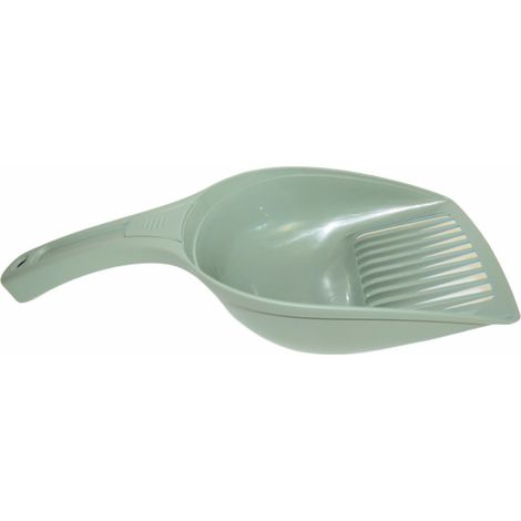 Pelle à litière 28 cm, plastique recyclé vert , pour chat - animallparadise (1/2)