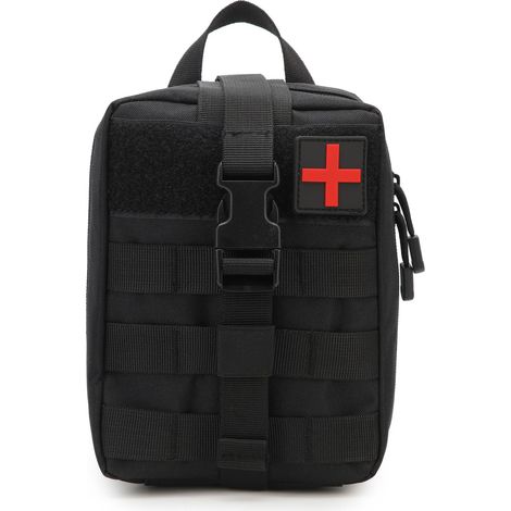 Pochette EMT médecine tactique, sac étanche Molle de premiers secours, trousse kit soins militaires randonnée camping airsoft (1/5)
