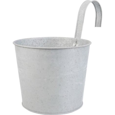 Jardinière en zinc patiné pour balcon - Pot - Livraison gratuite (1/3)