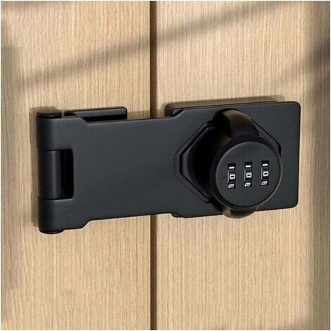 Verrou de Porte à Code en Acier Inoxydable avec vis pour casiers d'école ou de Maison, remises, armoires, Rails de fenêtre (1/5)