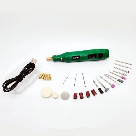 Applicable Mini outil rotatif sans fil 5 engrenages rechargeable moteur en cuivre boîtier en plastique Grinding Tool Kit (1/5)