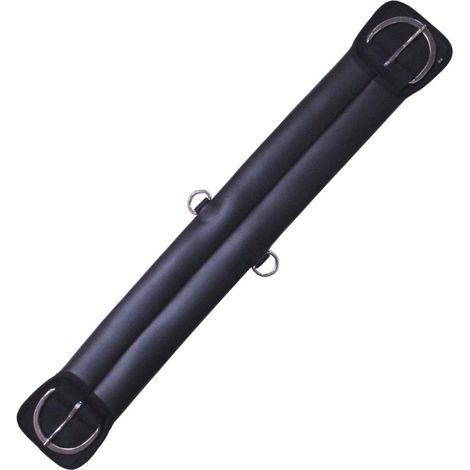 28 = 71 cm: Sangle occidentale en néoprène lisse avec boucles et anneaux en acier inoxydable