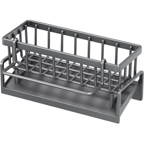 Organisateur D'évier De Cuisine,Porte-Éponge Organisateur de Sink Caddy à Fond Ajouré - d'Accessoires à Drainage Rapide et Label (1/3)
