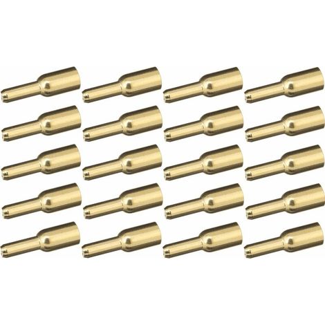 – Lot de 20 taquets étagère tenon 3mm et 5mm – Or doré laiton – Support fixation meuble tablette bois vitrine (1/2)