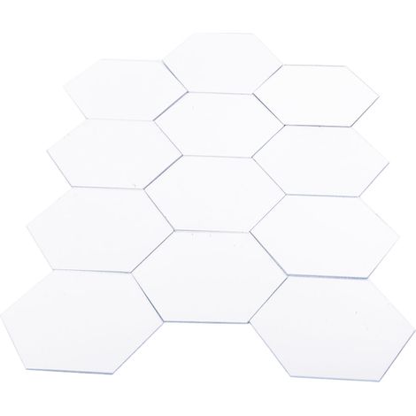 Moderne 12-teilige Acryl-Wandaufkleber mit 3D-Spiegeleffekt, abnehmbar, DIY-Heimdekoration (1/5)