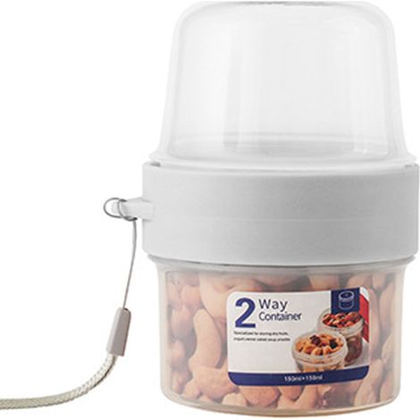 Cup Para Desayuno Portátil - Contenedor Doble Capa Hermético Para Yogur Y Cereal - Capacidad Grande - 1 Unidad (1/5)