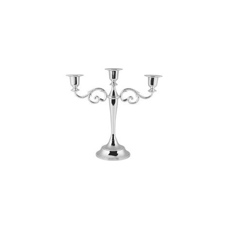 [JAMAIS UTILISÉ]Chandelier à 3 Branches Bougeoir en métal Vintage pour Table de décoration de Mariage (Couleur : Argent) (1/5)
