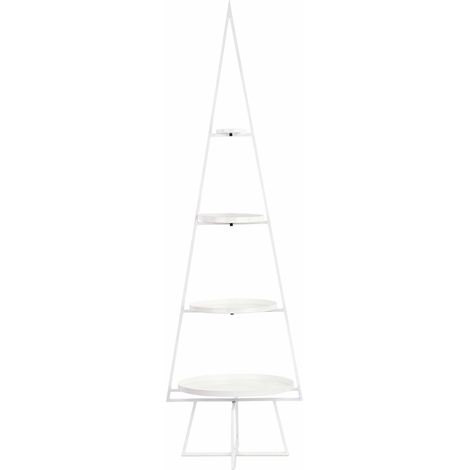 Cupido&Co. Alzata 4 Ripiani Albero di Natale H 1.560 Mm Bianco