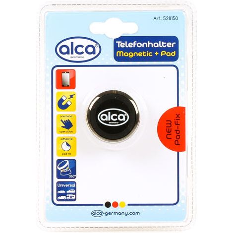 alca® Telefonhalter Magnet universeller Handyhalter Auto schwarz Smartphone Halterung Handyhalterung einstellbar Armaturenbrett