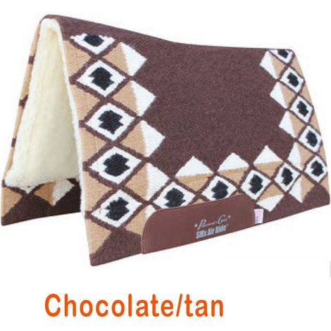 Schwarz und Karminrot - Wool Westernsattel Sattel SMX QUEST 33X38" (1/4)