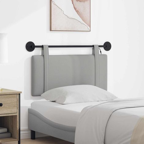 vidaXL Tête de lit suspendue Avec lumière LED Gris nuage Tissu (1/5)