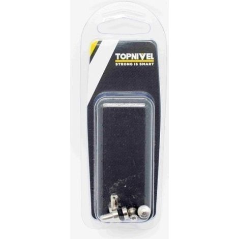 Portaestante Soporte 5Mm Balda Nivel Niquel Vitrina Goma 4 P