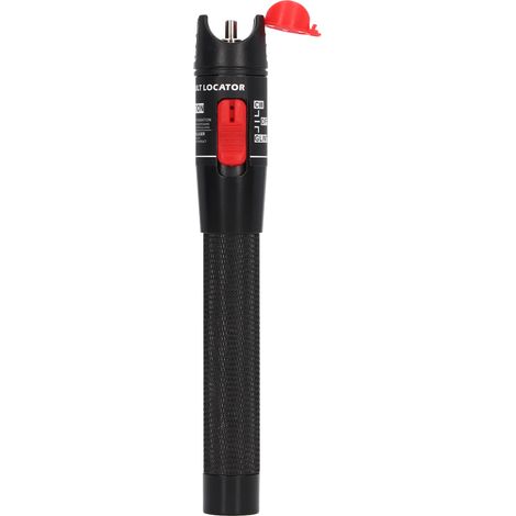 Localisateur visuel de défauts à fibre optique noire, poignée antidérapante, stylo testeur de fibre optique à éclairage rouge HT 50 (plus de 50 mW)