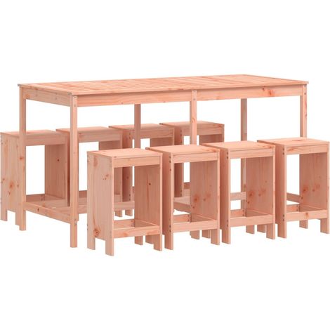 Maison Exclusive - Set da Bar da Giardino 9 pz in Legno Massello di Douglas