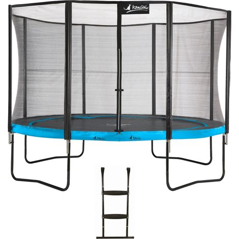 Trampoline KANGUI - PUNCHI Ø 360‑365 cm – Enfant – Rebond Sportif – Échelle – Garantie 5 ans (1/4)