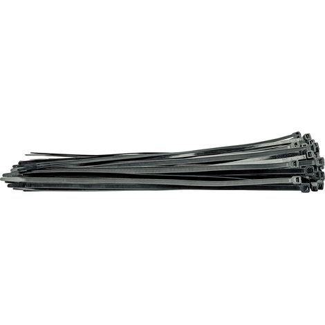 Draper 70403 Cable Ties, 7.6 x 400mm, Black (Pack of 100) (1/5)