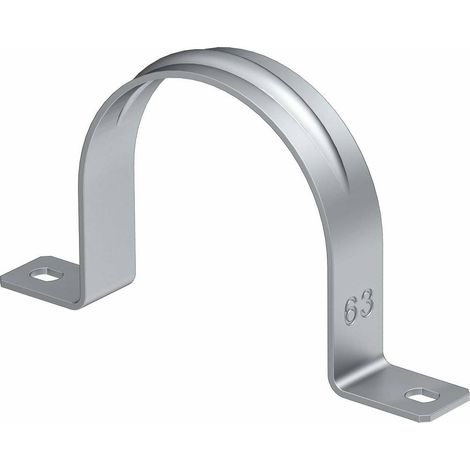 OBO Bettermann Collier de fixation à deux oreilles 32mm Aluminium, 1017926 (1/2)