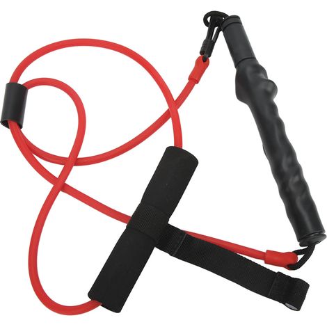 Corde élastique d'entraînement golf - Bande de résistance ajustable pour exercices de swing et renforcement musculaire (1/5)
