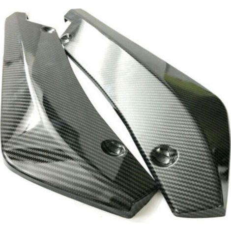 Rivestimento paraurti posteriore per auto in fibra di carbonio, spoiler posteriore universale, splitter angolare -Crezuo