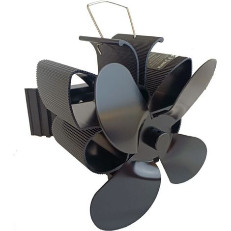 Magnetic chimney fan, 4-blade chimney fan, silent fan for wood stove/fireplace/gas/wood/pellet stove (1/5)