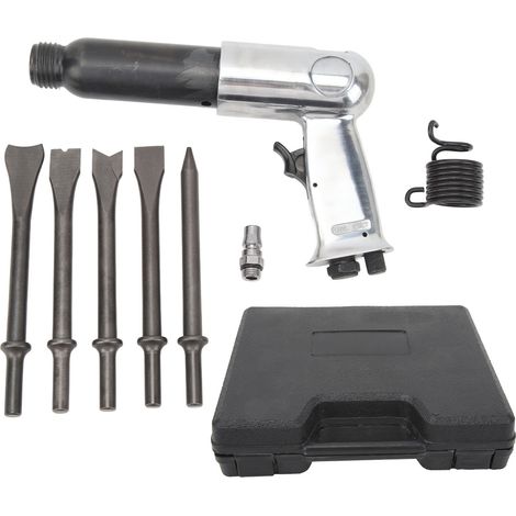 Kit marteau pneumatique robuste pour réparation automobile, burin et perceuse, marteau électrique pour le décapage des plaquettes de frein et l'élimination de la rouille, canon de 250 mm.