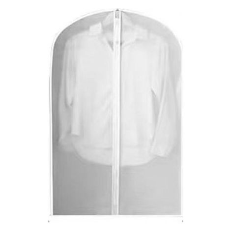 10 pezzi di copriabiti, 60 x 100 cm, borsa traslucida da appendere con cerniera, antipolvere, antiumidità, copri armadio, vestito, giacca, camicia