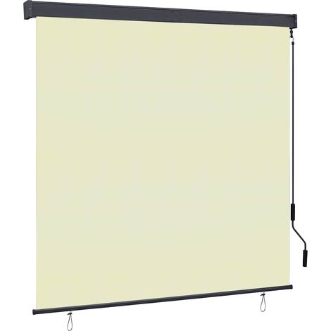 Store enrouleur extérieur 160 x 250 cm crème