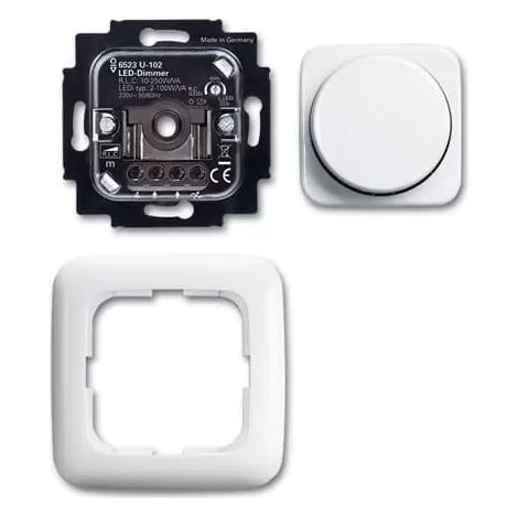 Busch-Jaeger Drehdimmer UP alpinweiß 6523 UJ-214-102 (1/2)