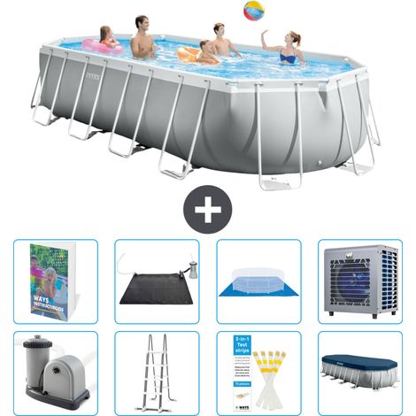 Intex Piscina Prism Frame Ovale - 610x305x122 cm - 9-pezzi  S524 (1/4)