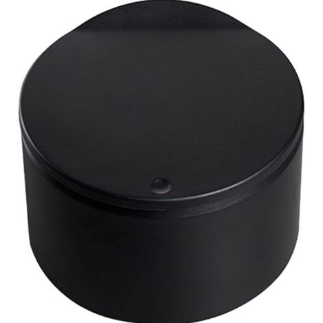 Sollbry Basurero de sobremesa con tapa, minibasura de plástico, ideal para cocina, dormitorio, baño y oficina, 19 x 12,5 cm (negro) (1/5)