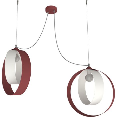 SHELL LÁMPARA DE TECHO 2 LUCES BICOLOR MATT (1/3)