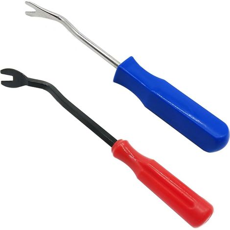 Arrache-clous 2 Pièces - Métal et Plastique - Extraction Rapide sans Dégâts - Rénovation Meubles et Sols - Rouge et Bleu (1/5)