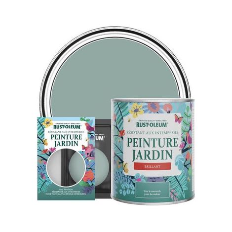 Peinture Jardin, Finition Brillante - Bleu Gris (1/3)