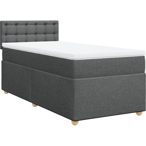 Maison Exclusive - Boxspringbett mit Matratze Dunkelgrau 80x200 c