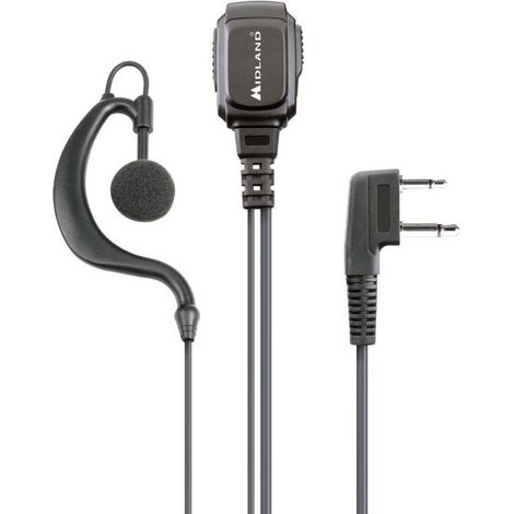 Midland MA21-L PRO Auricolare Microfono Ptt per G6 G7 G8 G9 - C1496 (ATTACCO MIDLAND)