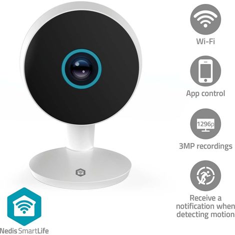 Telecamera wi fi per interni 3 mp hd visione notturna sensore di movimento