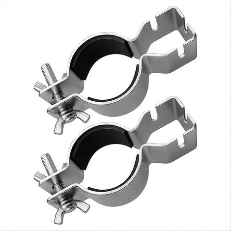 Set mit 2 verstellbaren vertikalen Klemmen für Halterungen mit einem Durchmesser von 3,8 cm oder 5 cm, Klemmen für Rohre und Vorhänge, Aufhängezubehör (1/5)