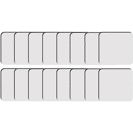 Set mit 18 unbedruckten quadratischen Untersetzern für die Sublimation, aus MDF und Kork. (1/5)