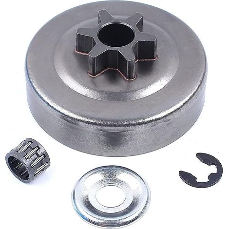 Kit de arandelas de clip en E para piñón de tambor de embrague de 3/8" y 6 dientes para motosierra Stihl MS180, 017, 018, 021, 023, 025, MS170, MS210, MS230, MS250 n.° 1123 640 (2003)